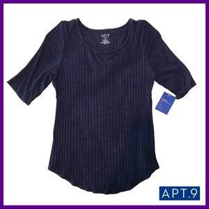 Apt 9 Womens Ribbed Shirt NWT